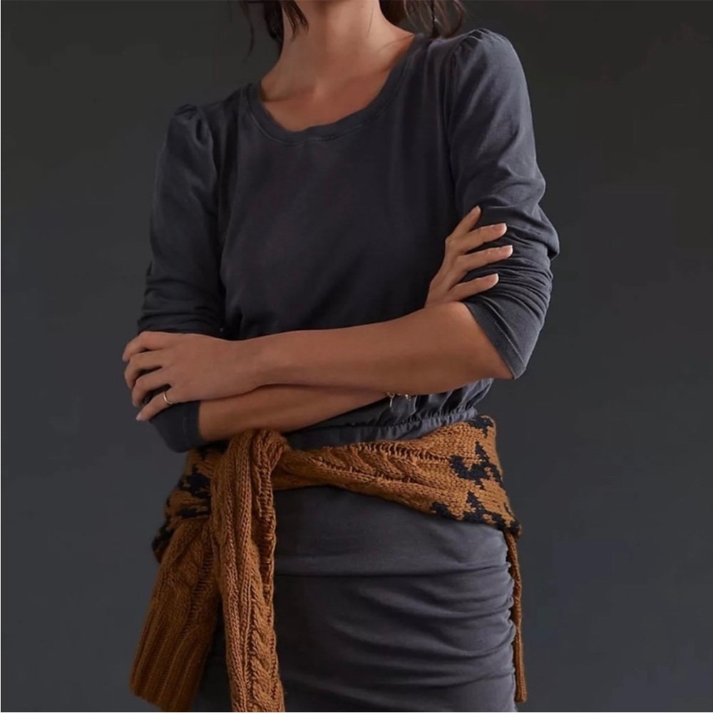 Sundry Shirred Mini Dress